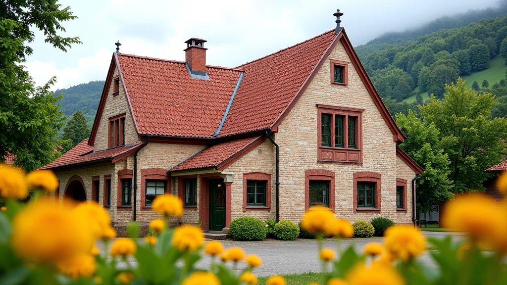 Tradiční česká pivovarská stavba v historickém prostředí